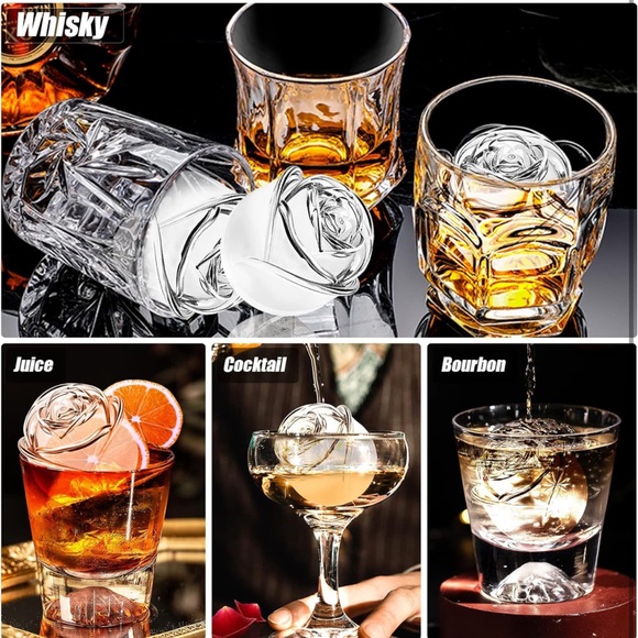 Black Rose Ice Tray - Silicon - Picture 4 of 5